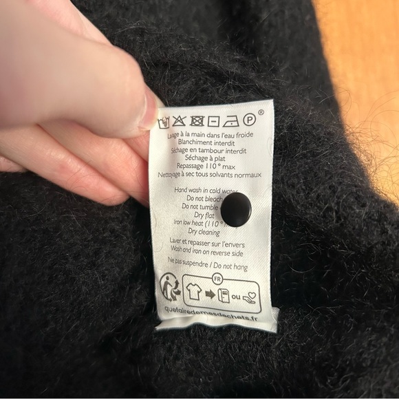 Sezane Angie Black Cardigan Sweater - Picture 12 of 13